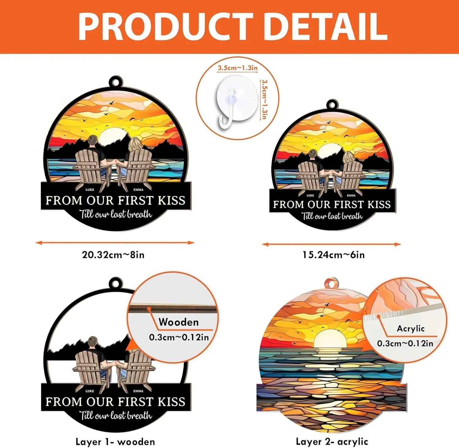 From Our First Kiss Till Our Last Breath - Personalized Wife And Husband Gift - Dikila D.A