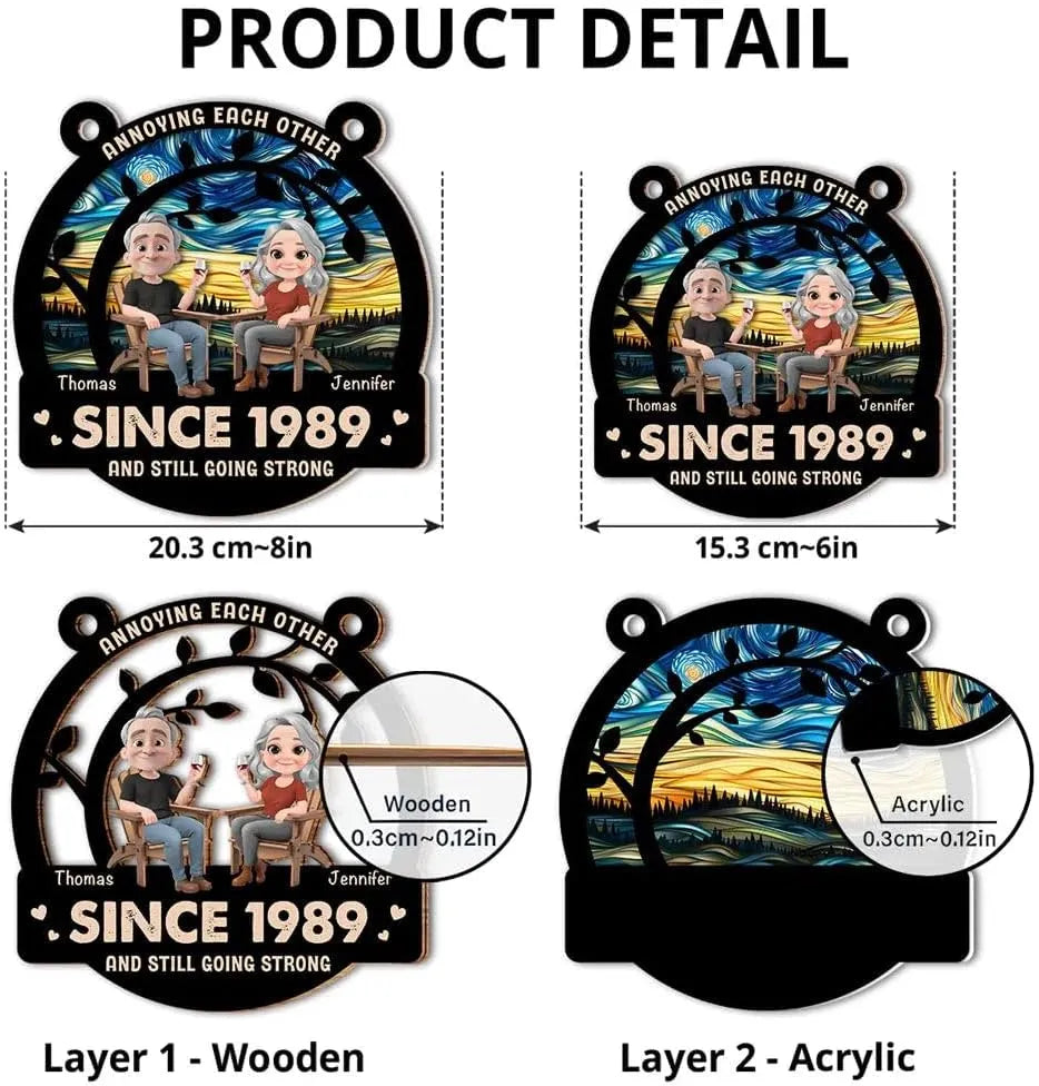 Annoying Each Other Since And Still Going Strong - Personalized Wife and Husband Gift - Dikila D.A