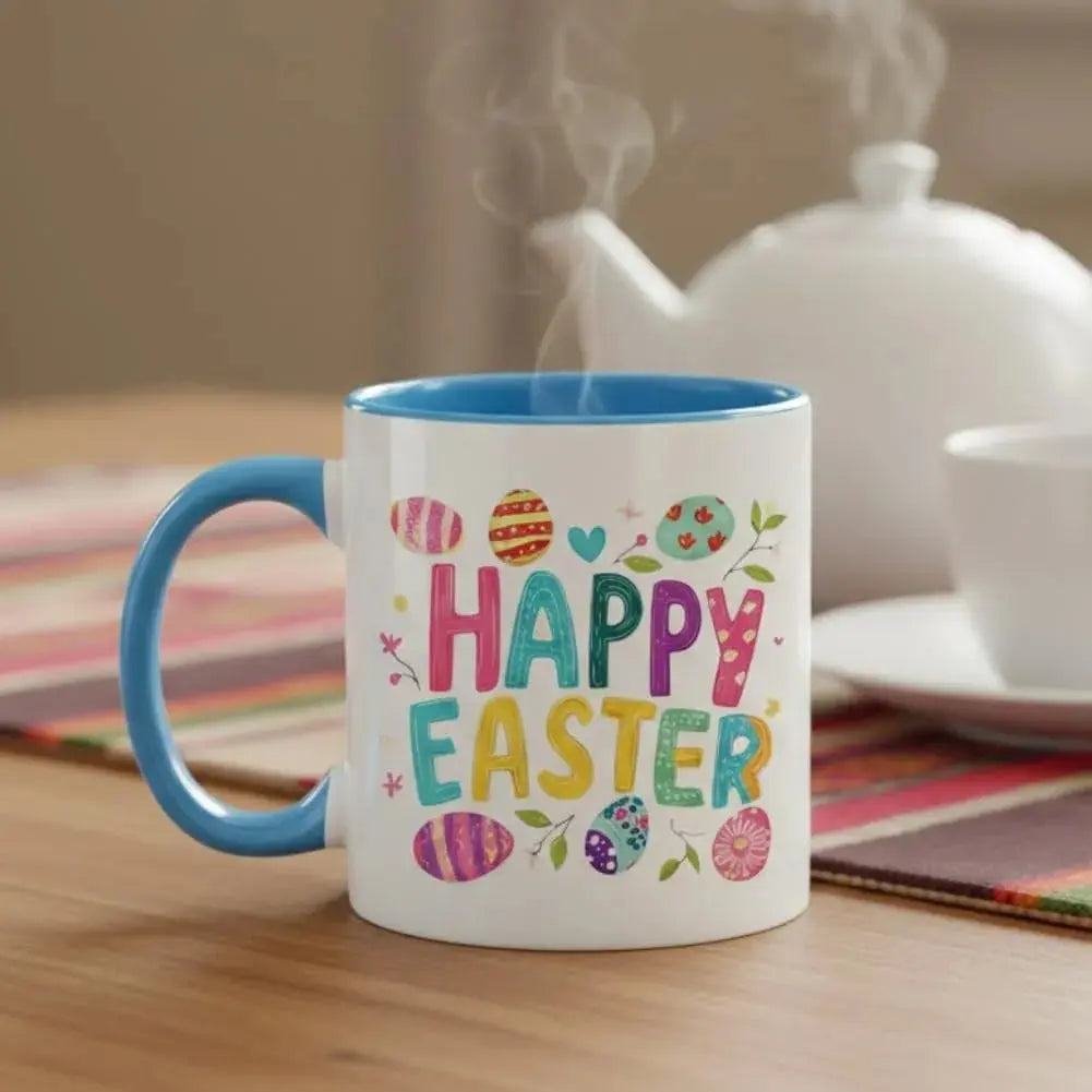Colorful Easter With Bunny & Egg - Personalized Coffee Mug - Gift For Kids And Loved Ones - Dikila D.A