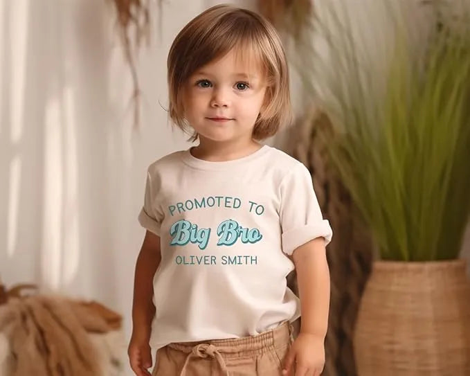 Promote To Big Sister Big Brother - Personalized Kids Shirt - Dikila D.A