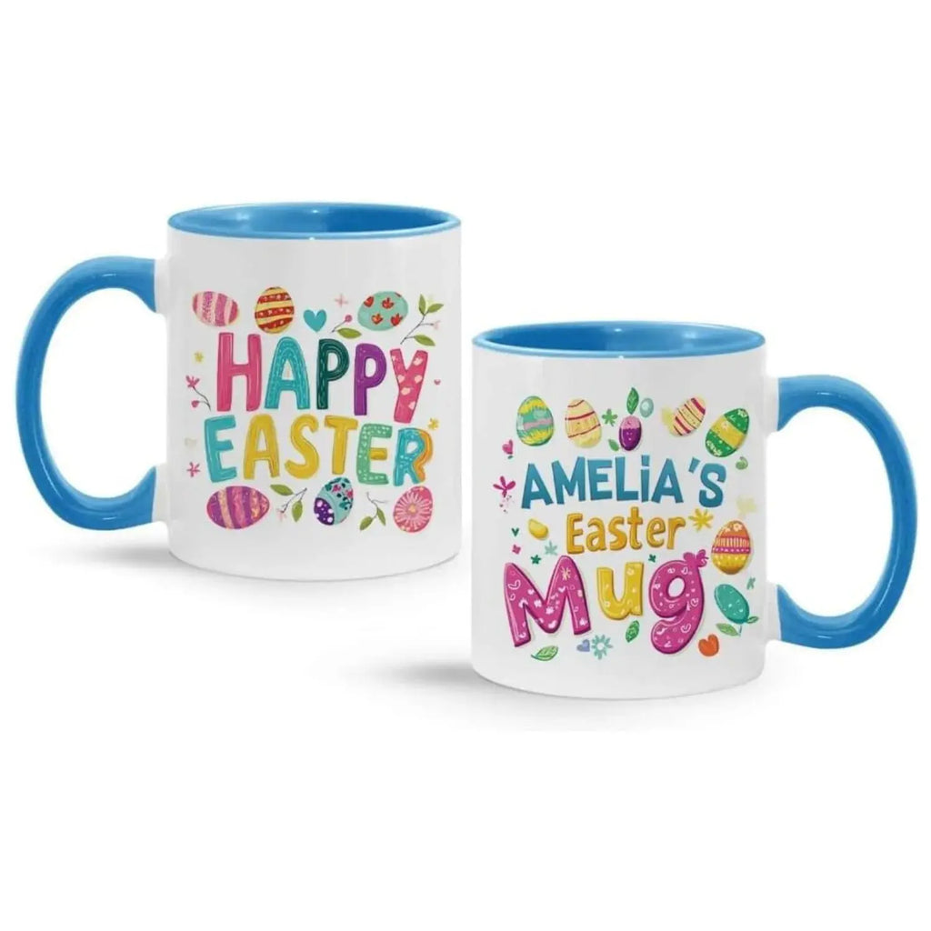 Colorful Easter With Bunny & Egg - Personalized Coffee Mug - Gift For Kids And Loved Ones - Dikila D.A