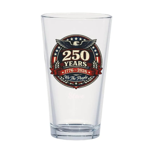 America 250th Anniversary - Personalized Beer Glass - Patriotic Gift for Men, Dad - Dikila D.A