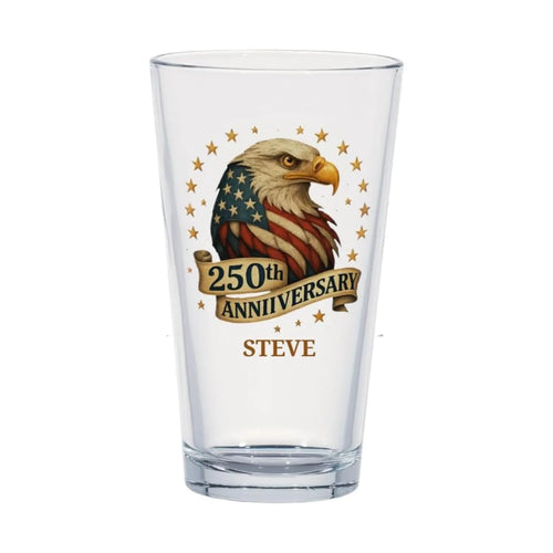 250th Anniversary Beer Glass - Personalized Semiquincentennial Gift For Men, Dad - Dikila D.A