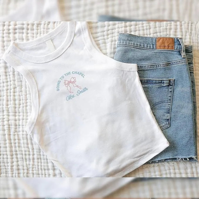 Going To The Chapel - Personalized Tank Top - Gifts for Bride - Dikila D.A