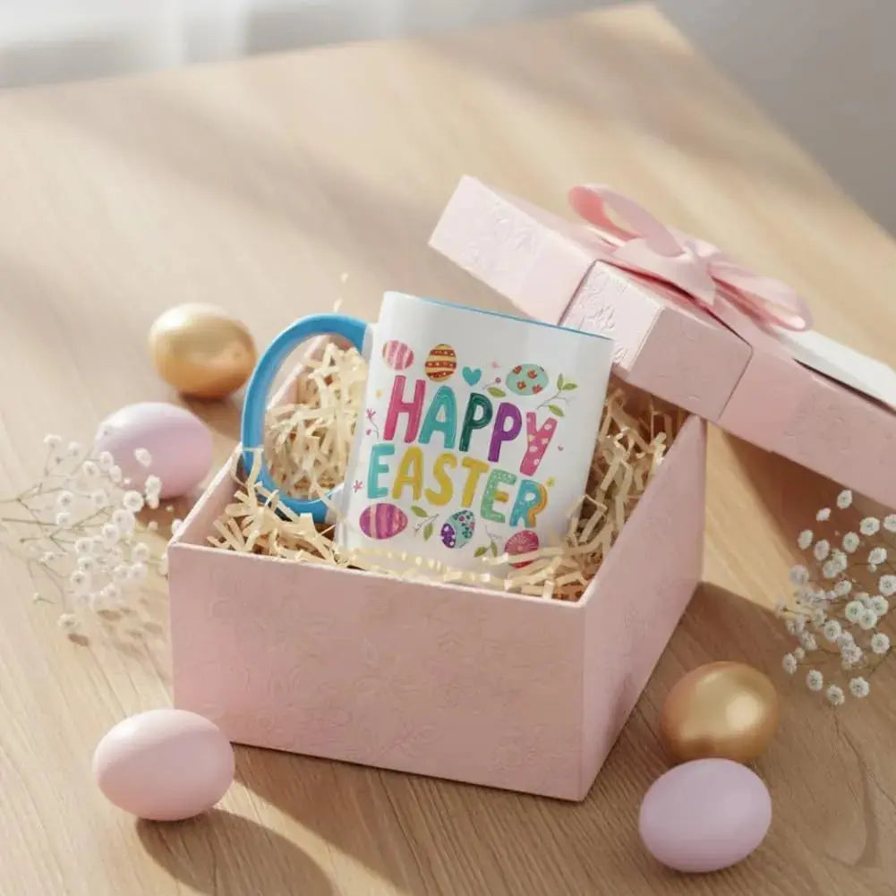Colorful Easter With Bunny & Egg - Personalized Coffee Mug - Gift For Kids And Loved Ones - Dikila D.A