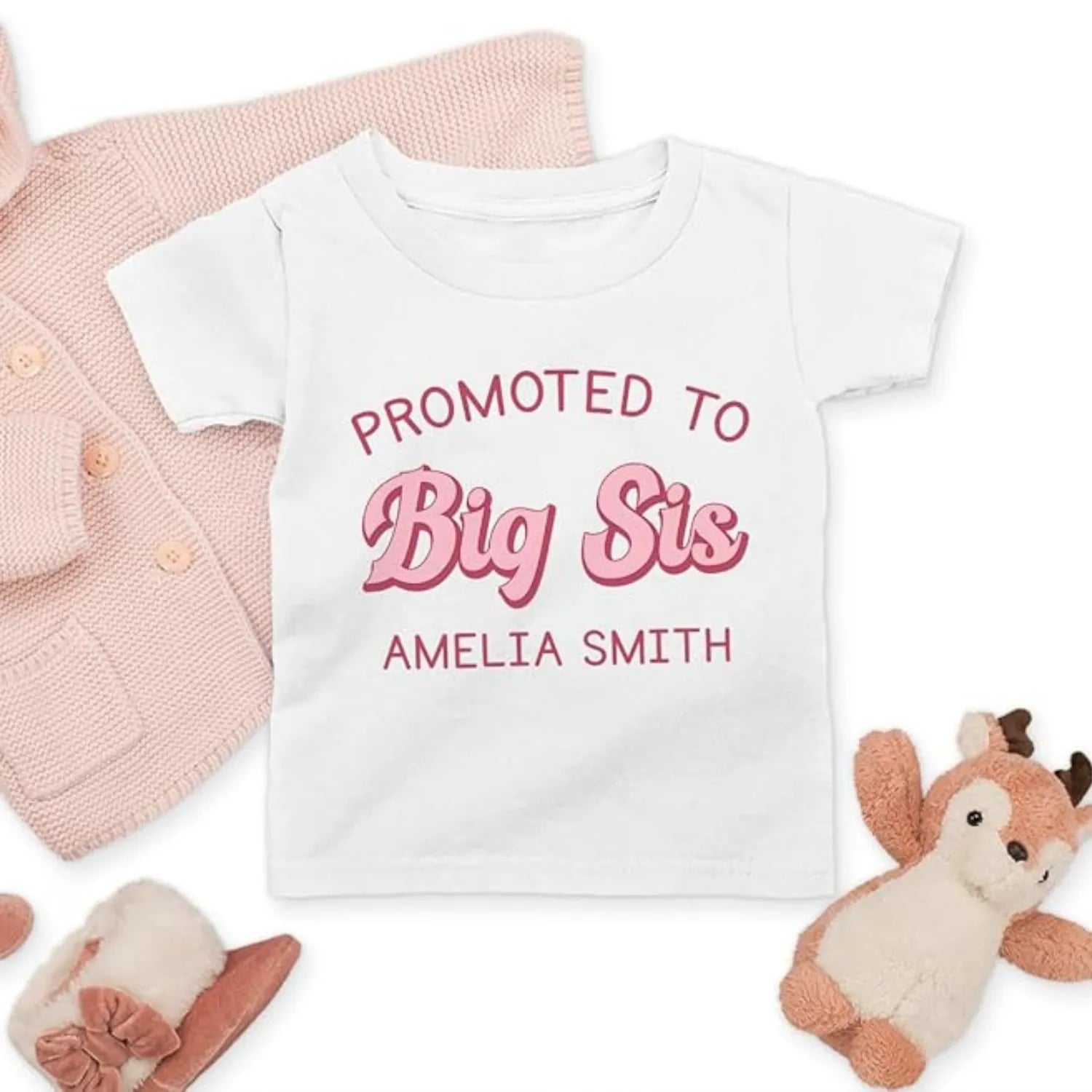 Promote To Big Sister Big Brother - Personalized Kids Shirt - Dikila D.A