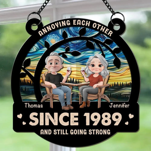 Annoying Each Other Since And Still Going Strong - Personalized Wife and Husband Gift - Dikila D.A